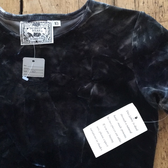 Stylish Hand Dyed Velvet Dress - Picture 7 of 8